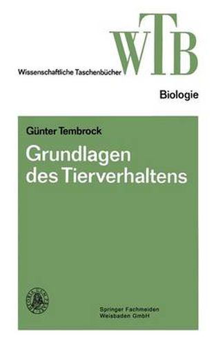 Grundlagen Des Tierverhaltens