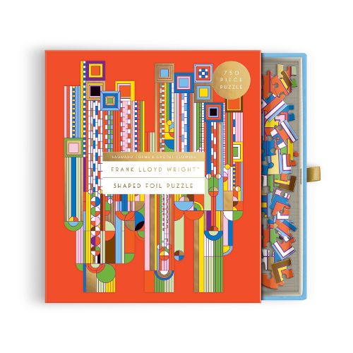 Cover image for Frank Lloyd Wright Saguaro Cactus & Forms 750 Piece Shaped Foil Puzzle