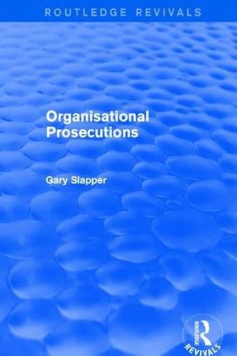 Cover image for Organisational Prosecutions