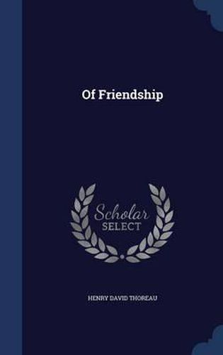 Cover image for Of Friendship