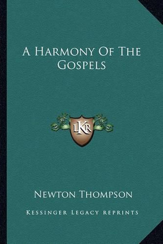 Cover image for A Harmony of the Gospels