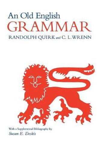 Cover image for An Old English Grammar