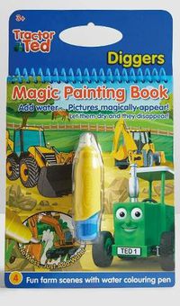 Cover image for Tractor Ted  Magic Painting Book - Diggers