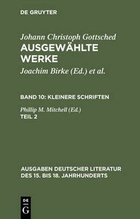 Cover image for Kleinere Schriften. Zweiter Teil