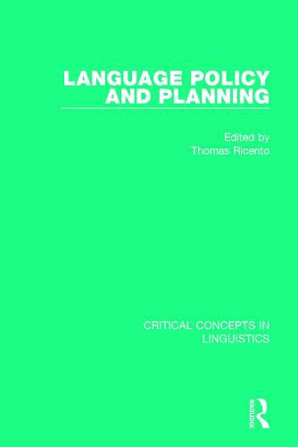 Cover image for Language Policy and Planning