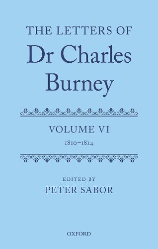 Cover image for The Letters of Dr Charles Burney