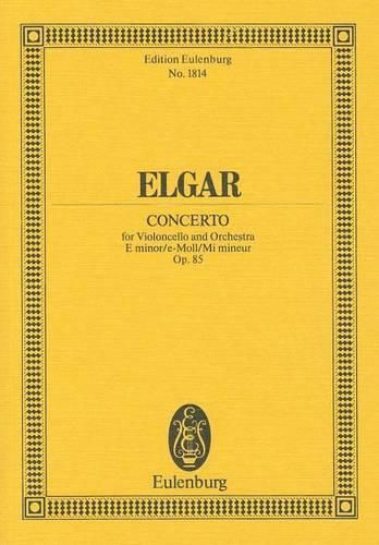 Cover image for Cello Concerto In E Minor Op.85