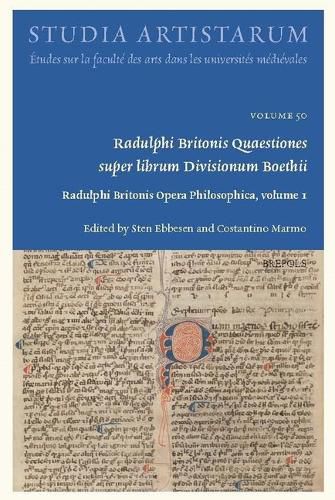 Cover image for Radulphi Britonis Quaestiones Super Librum Divisionum Boethii