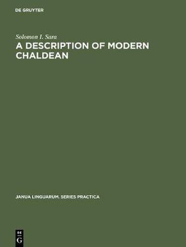 Cover image for A Description of Modern Chaldean