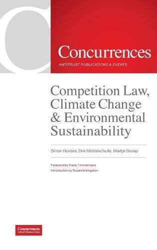 Cover image for Competition Law, Climate Change & Environmental Sustainability