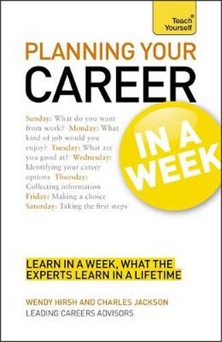 Cover image for Planning Your Career In A Week: Start Your Career Planning In Seven Simple Steps