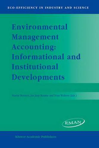 Cover image for Environmental Management Accounting: Informational and Institutional Developments