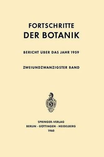 Bericht uber das Jahr 1959