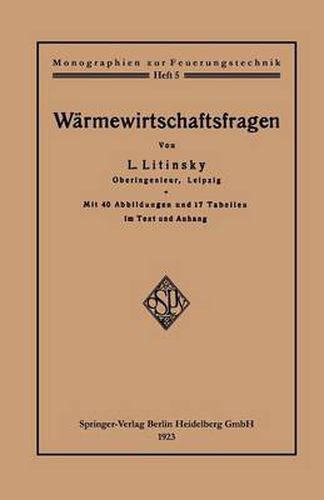 Cover image for Warmewirtschaftsfragen