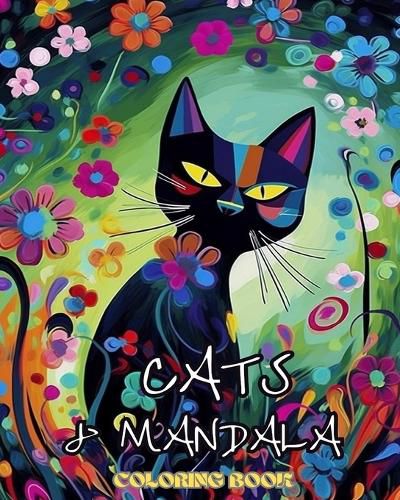 Cover image for Cats with Mandalas - Adult Coloring Book