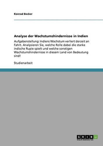 Cover image for Analyse Der Wachstumshindernisse in Indien