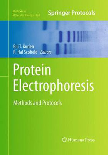 Cover image for Protein Electrophoresis: Methods and Protocols