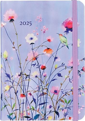 2025 Lavender Wildflowers Weekly Planner (16 Months, Sept 2024 to Dec 2025)
