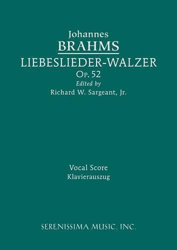 Cover image for Liebeslieder-Walzer, Op.52: Vocal score