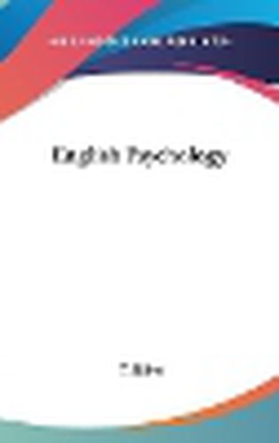 Cover image for English Psychology