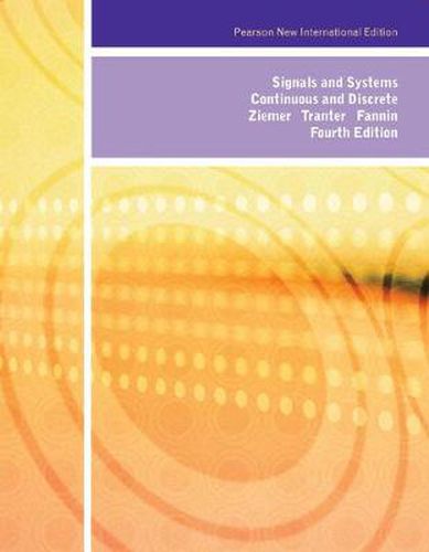 Cover image for Signals and Systems: Pearson New International Edition