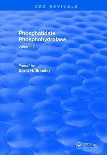 Cover image for Phosphatidate Phosphohydrolase: CRC Series in Enzyme Biology