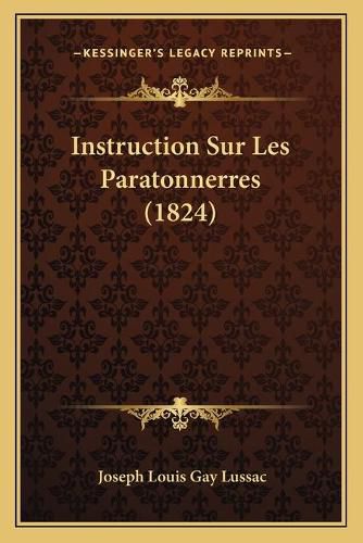 Instruction Sur Les Paratonnerres (1824)