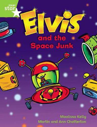 Cover image for Rigby Star Gui Phonic Opportunity Readers Green: Elvis & The Space Junk Pupil Bk (Single)