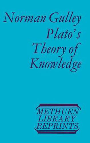 Cover image for Plato's Theory of Knowledge