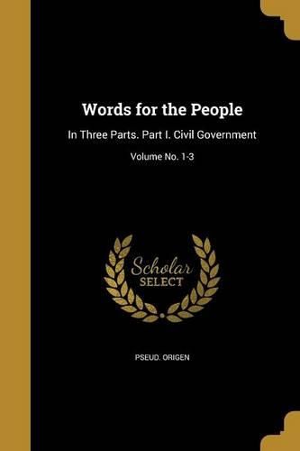 Cover image for Words for the People