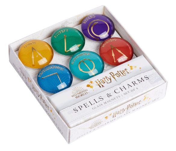 Cover image for Harry Potter: Spells and Charms Glass Magnet Set: Set of 6
