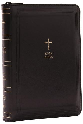 Cover image for KJV Holy Bible, Compact Reference Bible, Leathersoft, Black with zipper, 43,000 Cross-References, Red Letter, Comfort Print: Holy Bible, King James Version