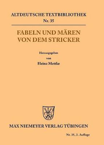 Cover image for Fabeln und Maren von dem Stricker