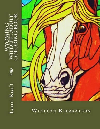 Cover image for Wyoming Wildlife Adult Coloring Book: Wild-Side Meditation and Relaxation