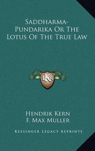 Cover image for Saddharma-Pundarika or the Lotus of the True Law