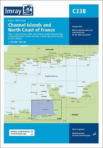 Cover image for Imray C33B Channel Islands (South) 2022