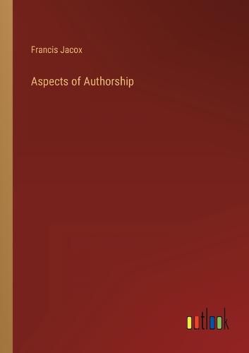 Cover image for Aspects of Authorship