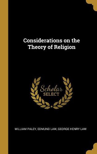 Cover image for Considerations on the Theory of Religion