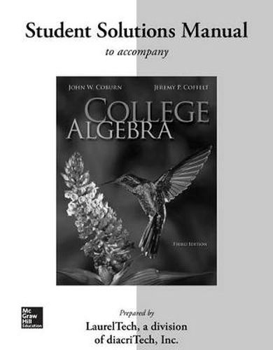 Cover image for Student Solutions Manual for College Algebra