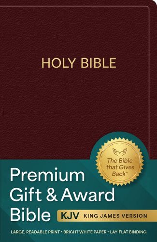 Cover image for KJV Holy Bible: Premium Gift and Award Bible, Burgundy Imitation Leather