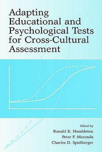 Cover image for Adapting Educational and Psychological Tests for Cross-Cultural Assessment