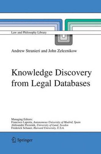 Cover image for Knowledge Discovery from Legal Databases