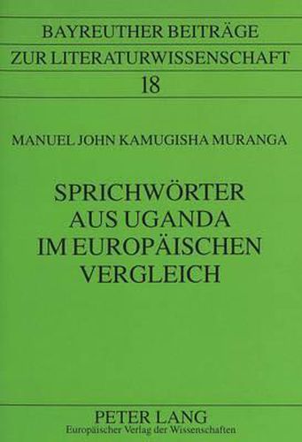 Cover image for Sprichwoerter Aus Uganda Im Europaeischen Vergleich