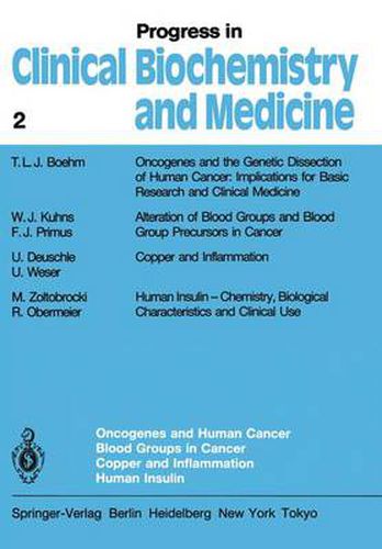 Cover image for Oncogenes and Human Cancer Blood Groups in Cancer Copper and Inflammation Human Insulin