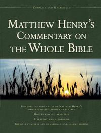 Cover image for Matthew Henry's Commentary on the Whole Bible