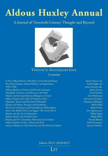 Cover image for Aldous Huxley Annual