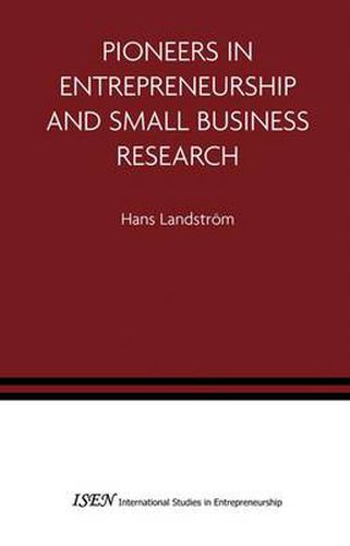 Cover image for Pioneers in Entrepreneurship and Small Business Research