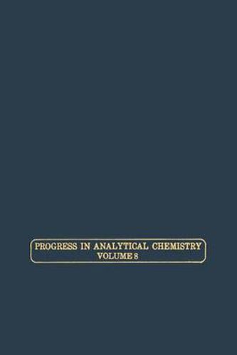 Cover image for Progress in Analytical Chemistry