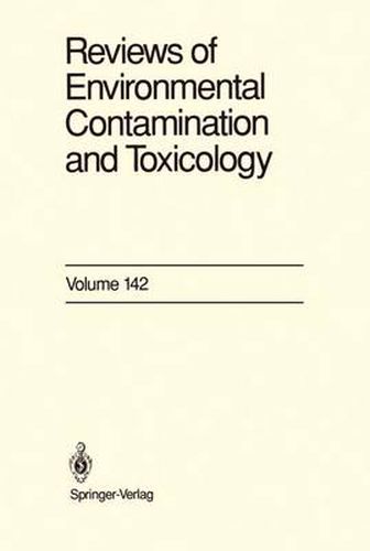 Cover image for Reviews of Environmental Contamination and Toxicology: Continuation of Residue Reviews