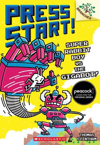 Cover image for Super Rabbit Boy vs. the Gigabot!: A Branches Book (Press Start! #16)